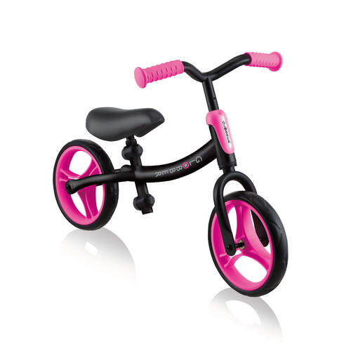 Globber Go Bike Black Neon Pink Toddler Balance Bike