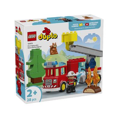 LEGO DUPLO Town Fire Truck with Hose and Firefighter 10473