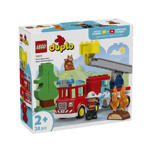 LEGO DUPLO Town Fire Truck with Hose and Firefighter 10473