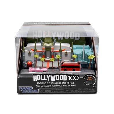 Jada Nanoscene Hollywood Rides Walk Of Fame Diorama With 2 Vehicles