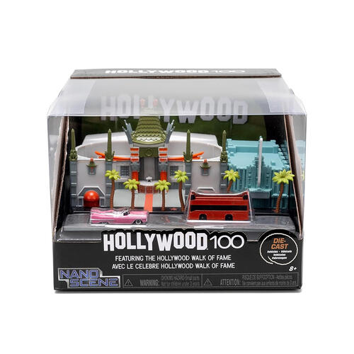 Jada Nanoscene Hollywood Rides Walk Of Fame Diorama With 2 Vehicles