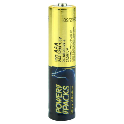 Power Packs Ultra Alkaline AAA Battery 12 Pieces