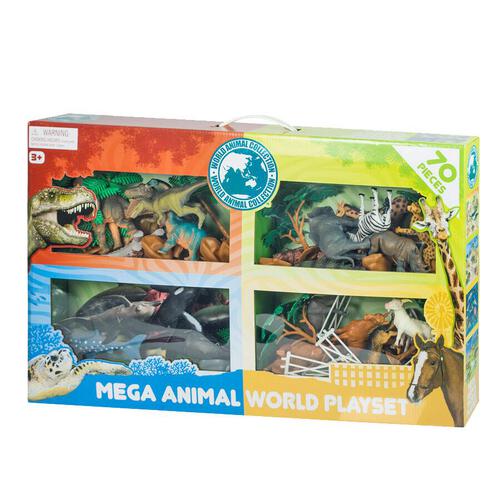 World Animal Collection Mega Animal World Playset