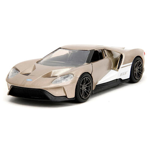 Pink Slips 1:32 2017 Ford GT Die-Cast Car, Toys for Kids and Adults (Metallic Gold)