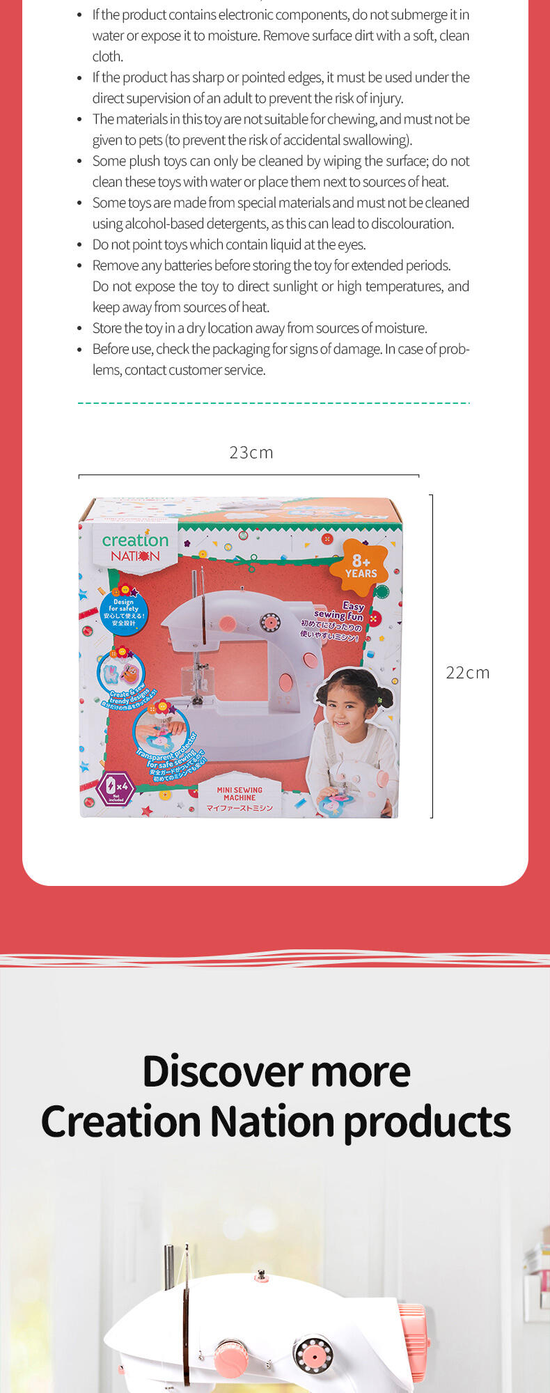Creation Nation Mini Sewing Machine Toys"R"Us Brunei Official site