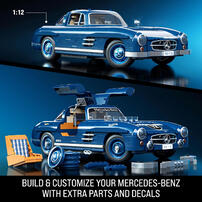 Mattel Brick Shop Hot Wheels HWW25 Mercedez-Benz 300Sl Car Playset