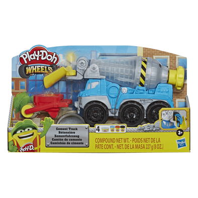 Play-Doh Wheels Cement Truck Toy with 4 Non-Toxic Play-Doh Colors