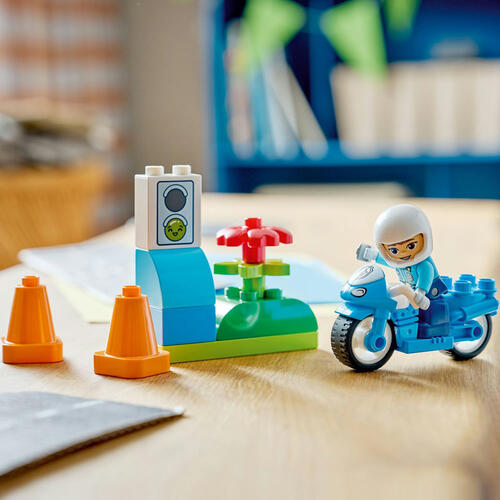 (Pre-Order) LEGO DUPLO Town Blue Police Motorcycle (Estimated Early Jan 2026)