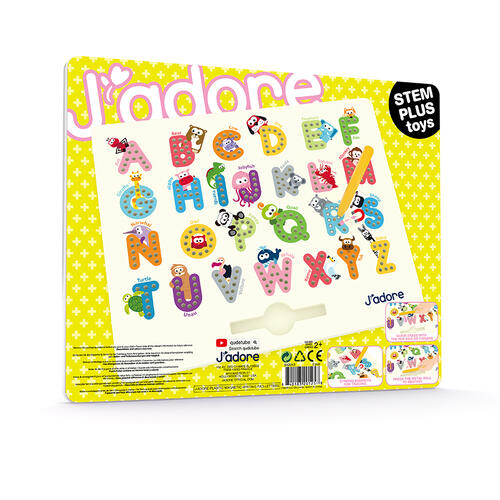 J'adore Plastic Magnetic Writing Pad-Letters