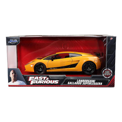 Jada Toys Fast & Furious 1:24 Lamborghini Gallardo Superleggera Die-cast Car Yellow