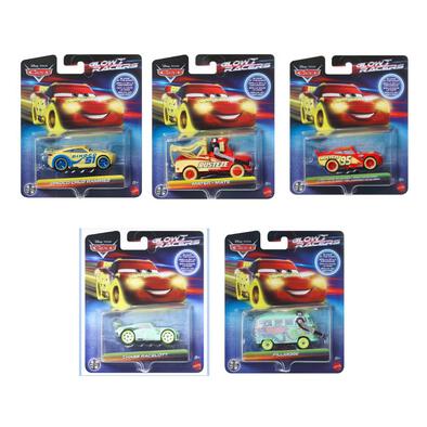 Disney And Pixar Cars Glow Racers Vehicles, Glow-in-The-Dark Die-Cast Toy Cars - Assorted