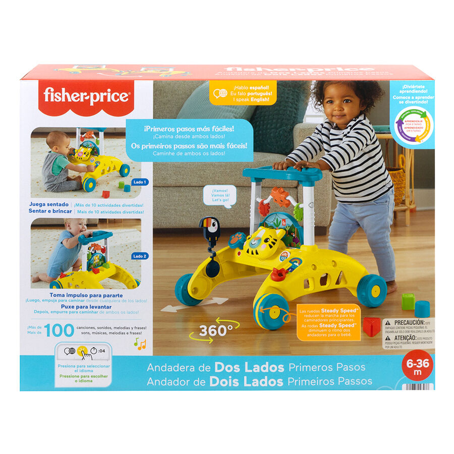 Fisher Price 2 Sided Steady Speed Tiger Walker Toys