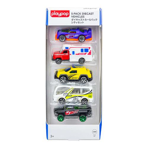 playpop 5-Pack Diecast Vehicles - City