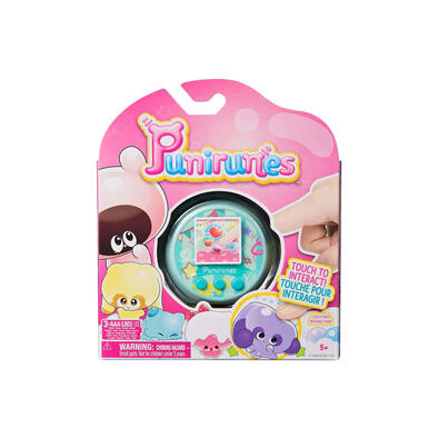 Punirunes, Interactive Digital Toy with 55 Squishy Characters Inside, Reacts to Touch, Full-Color Display