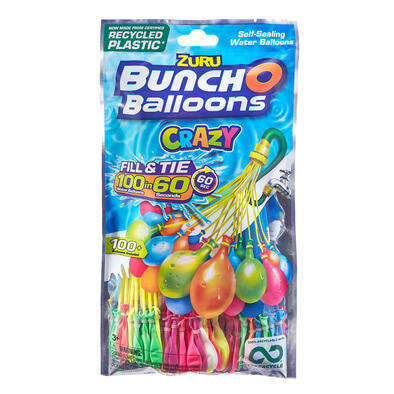 Zuru Bunch O Balloons 100 Rapid Filling Self Sealing Water Balloons