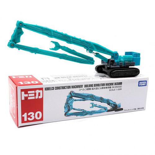 Long Type Tomica No.130 Kobelco Construction Machinery Super Large Building Demolition Machine SK3500D