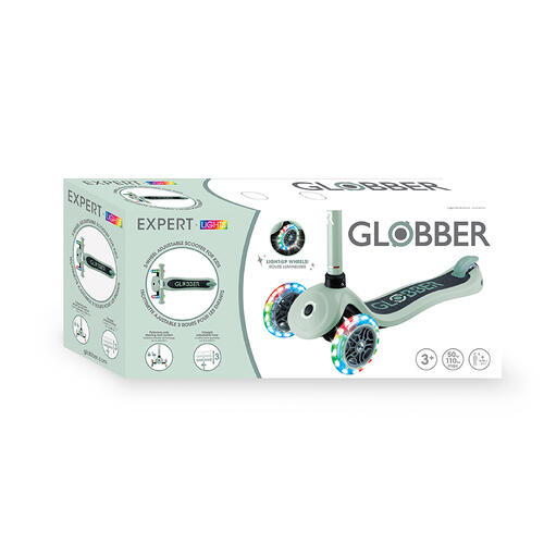 Globber Expert Lights Scooter - Sage