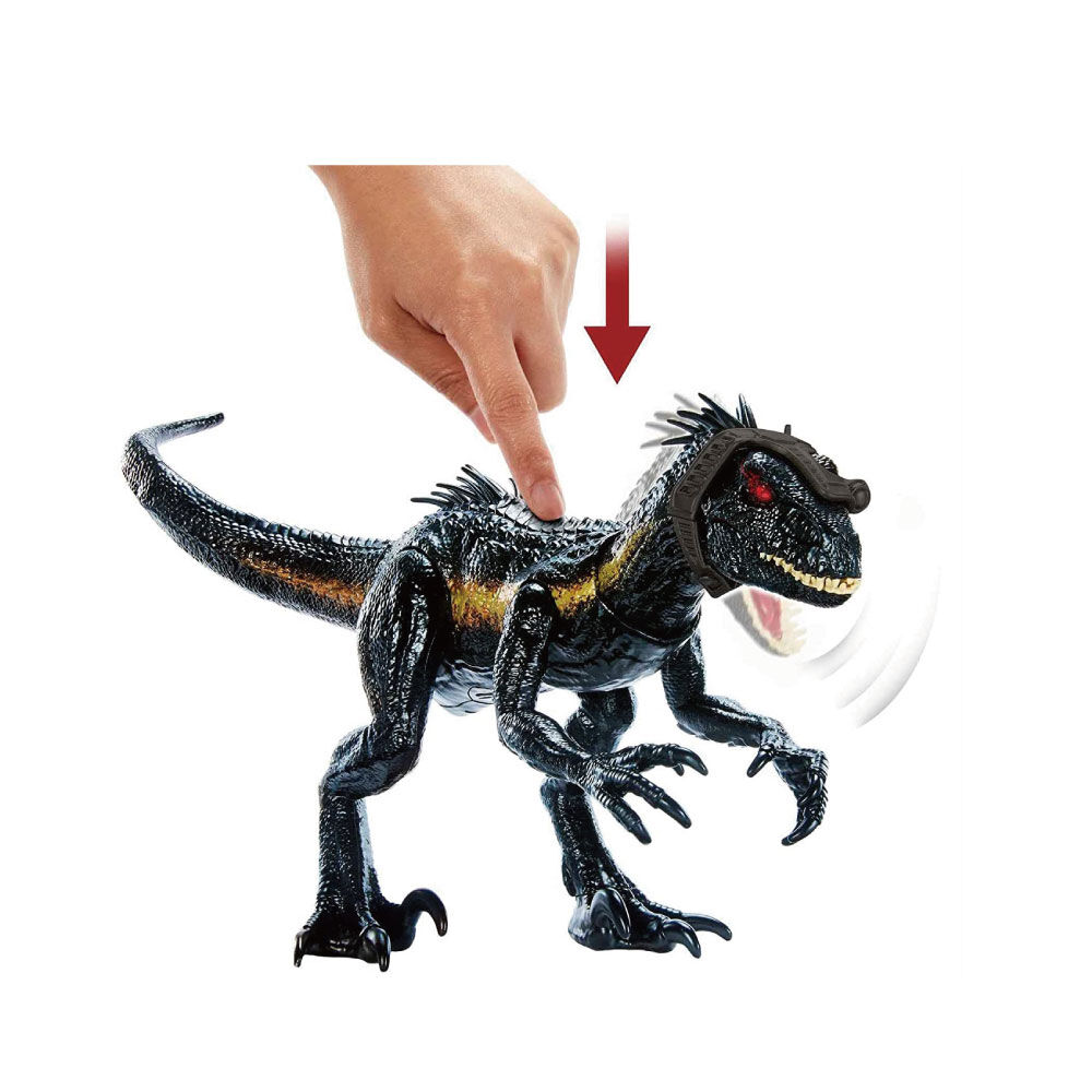 jurassic world grab n growl indoraptor dinosaur by mattel