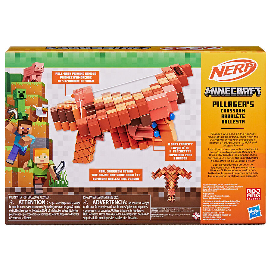 Nerf Minecraft Pillager s Crossbow Toys R Us Brunei Official Website