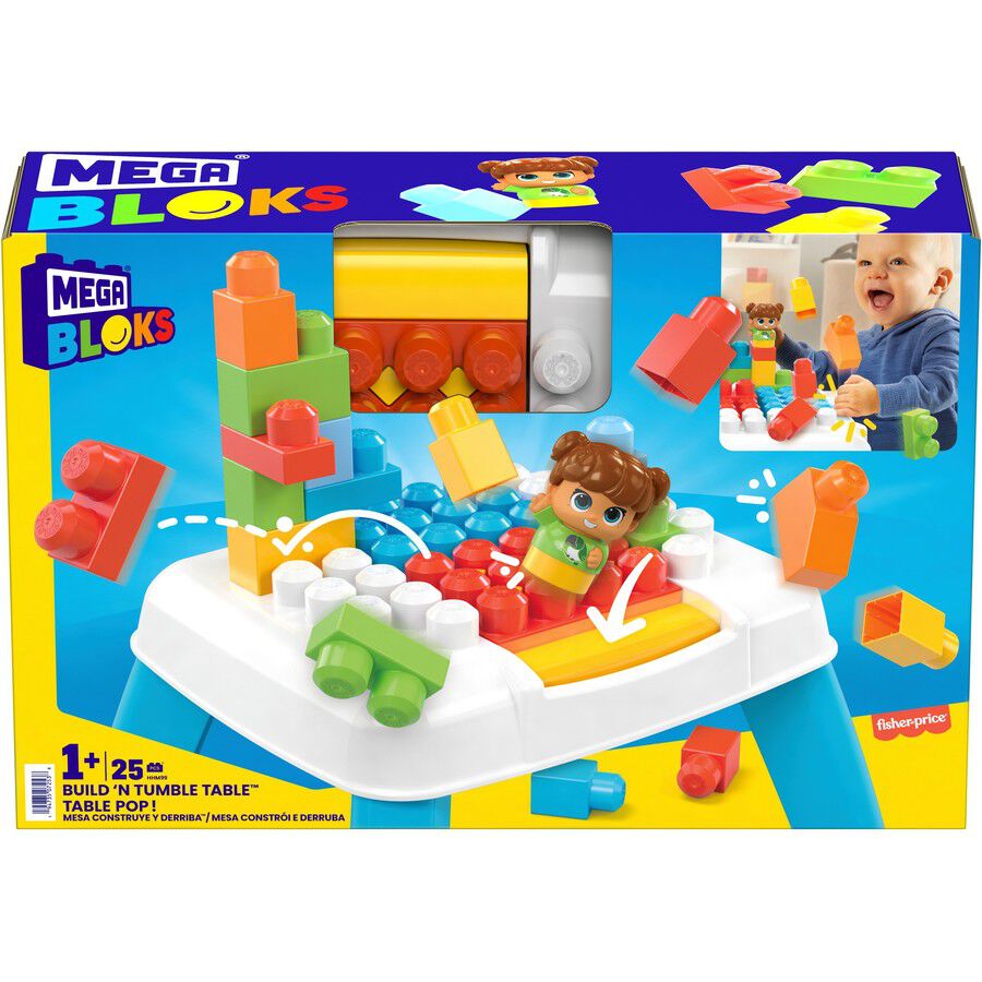 Mega bloks train table cheap