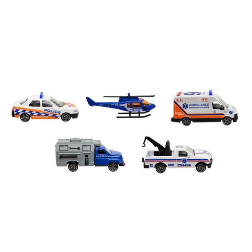 playpop 5-Pack Diecast Vehicles - Police