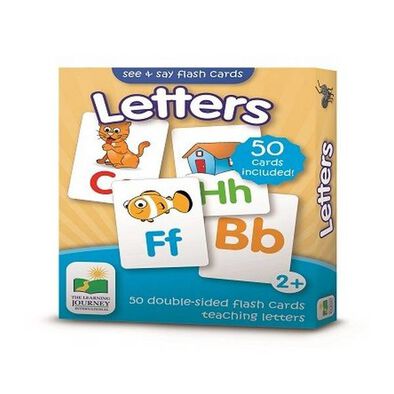 The Learning Journey Flashcards-Letters