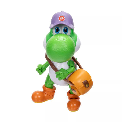 The Super Mario Galaxy Movie - 5&rdquo; Figure Series &ndash; Yoshi Figure with Hat, Sunglasses, and Satchel Accessories