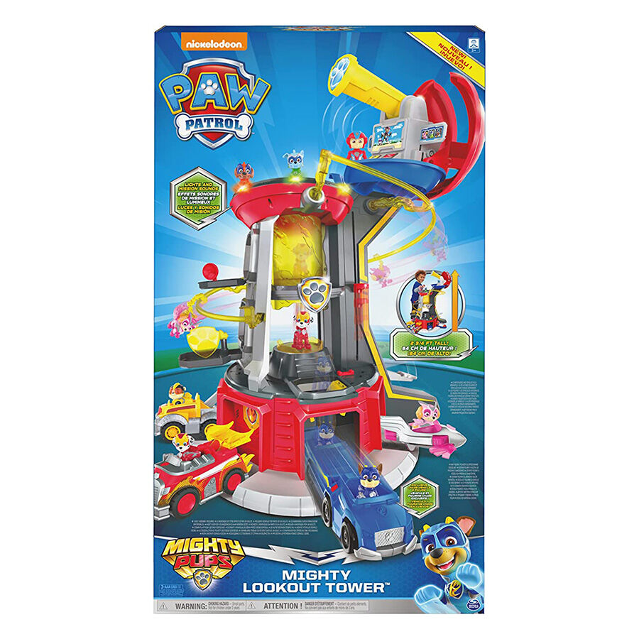 Paw Patrol Mighty Pups Mighty Lookout Tower Playset Toys R Us Brunei Official Website