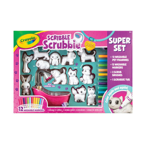 Crayola Scribble Scrubbie Pets Super Set