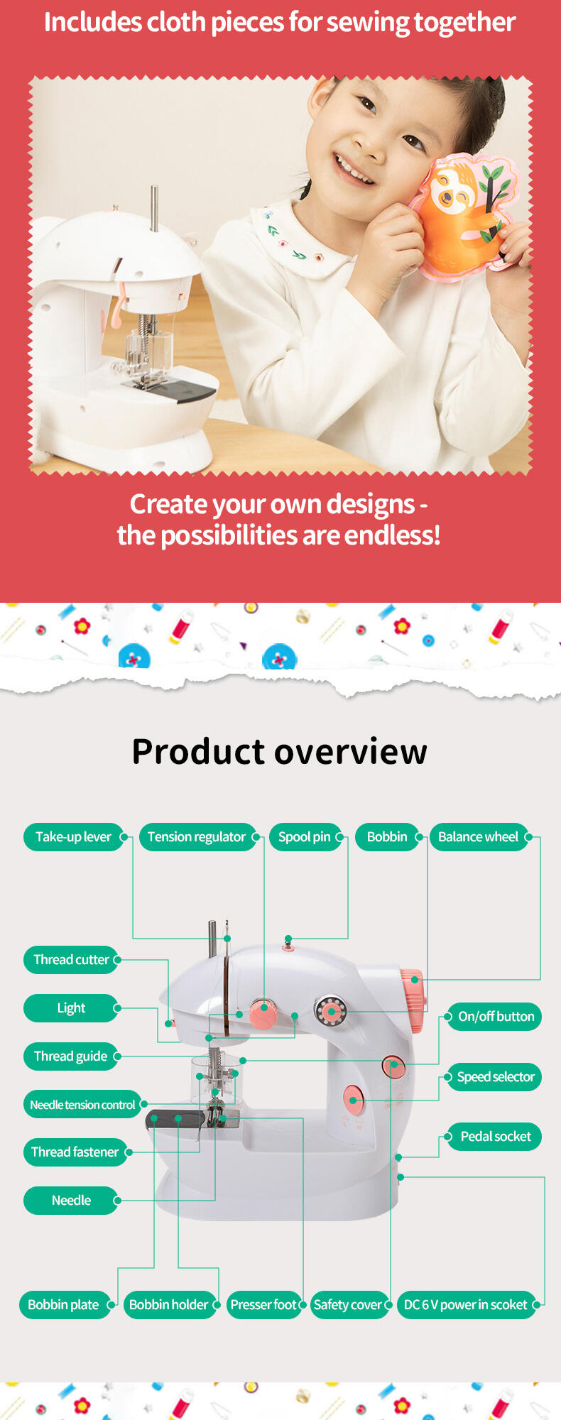 Creation Nation Mini Sewing Machine Toys"R"Us Brunei Official site