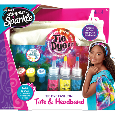 Cra-Z-Art Shimmer N Sparkle Tie Dye Fashion Tote & Headband Kit