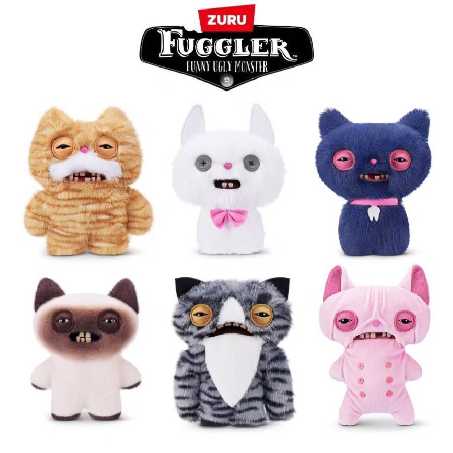 27日まで販売終了FUGGLER ALLEY CATS ファグラー 6体セット Fuggler Alley Cats 9 inch (Stinkface), Funny Ugly Monster Stuffed
