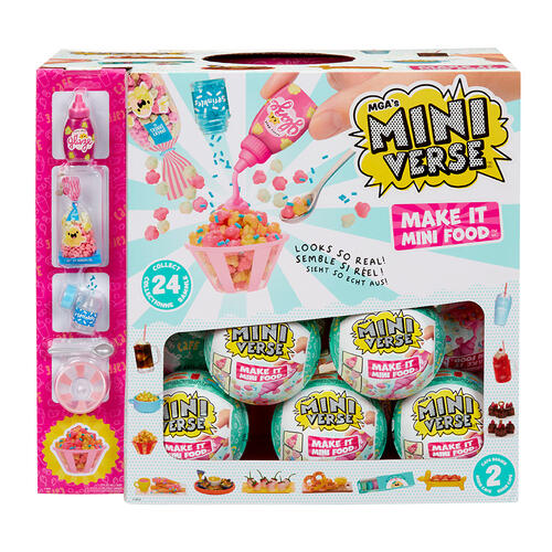 MGA's Miniverse Make It Mini Food Diner Series 2 Pastry Shop Bundle Mini Collectibles 4pk