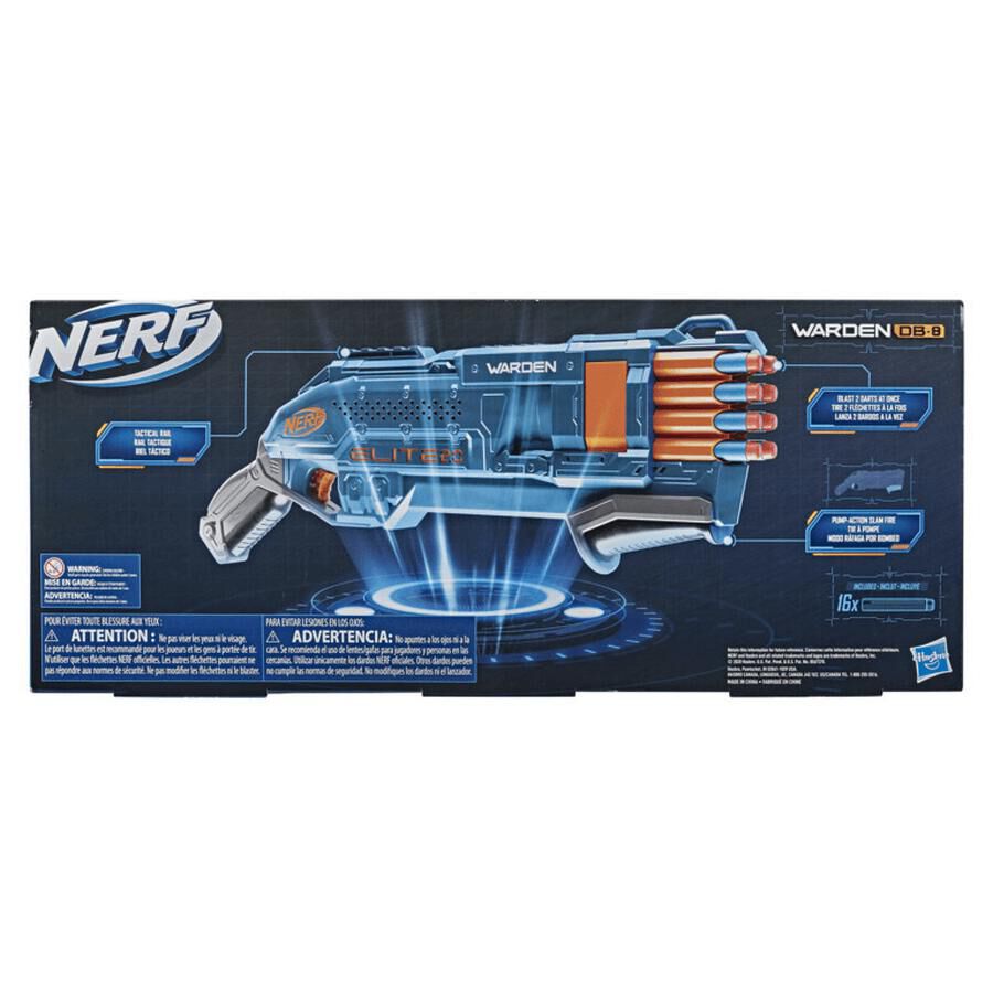 NERF Elite 2.0 Warden DB 8 Toys