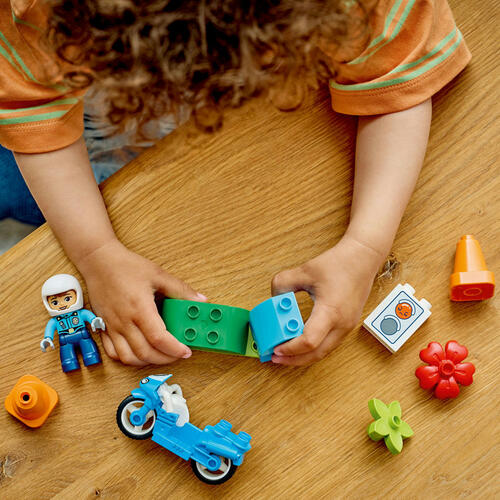 (Pre-Order) LEGO DUPLO Town Blue Police Motorcycle (Estimated Early Jan 2026)