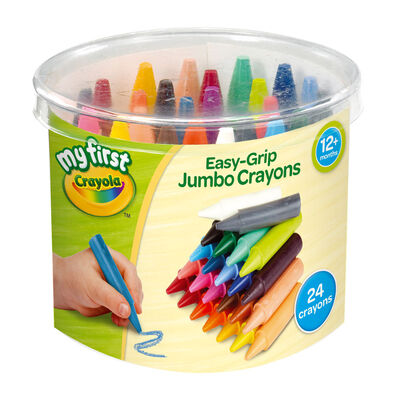 Crayola Young Kids 24CT Easy Grip Jumbo Crayons