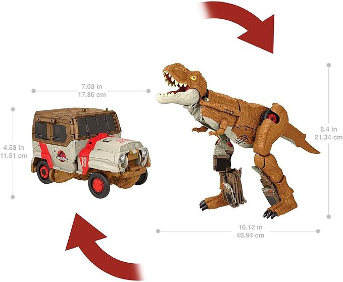 Jurassic World Transforming Toy Tyrannosaurus T Rex Dinosaur to Off Road Truck Vehicle Toys R Us Brunei Official Website