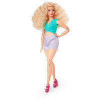 Barbie Looks Doll Blonde Color Block Top w Waist Cut-Out