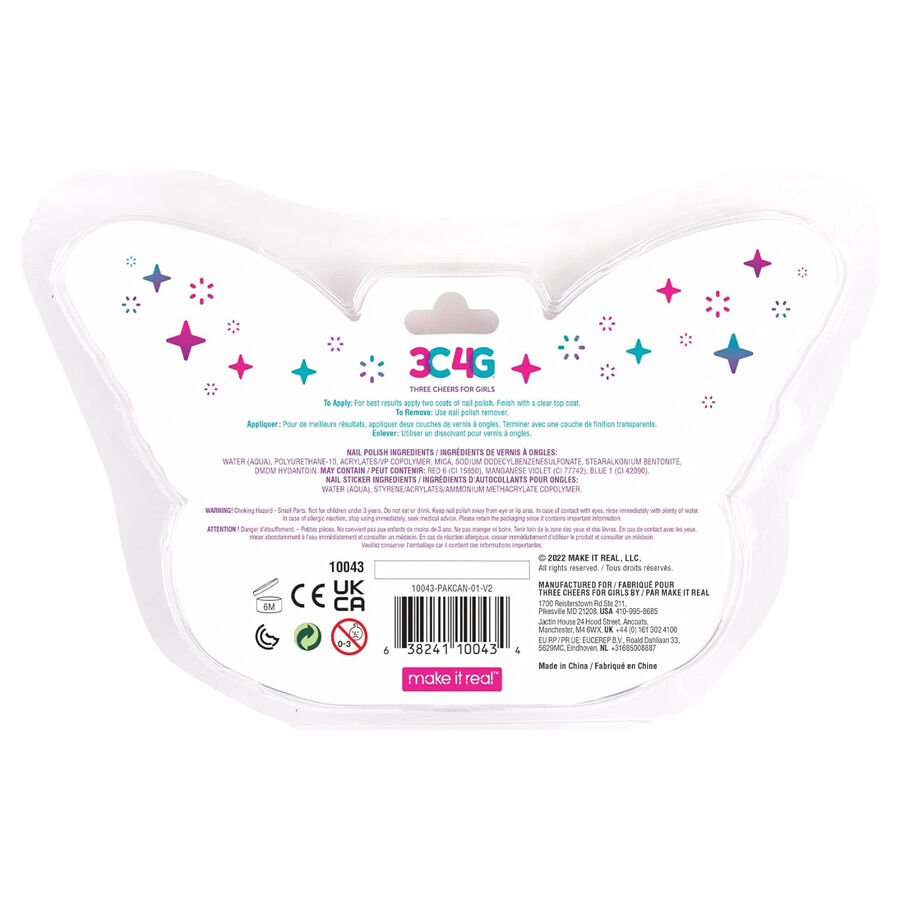 Make It Real 3C4G Butterfly Nail Polish Trio Pack | Toys”R
