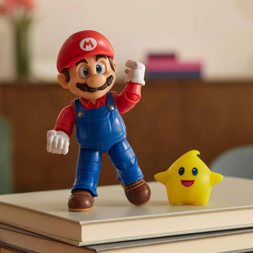 The Super Mario Galaxy Movie - 5&rdquo; Figure Series &ndash; Mario Figure with Luma Star Accessory