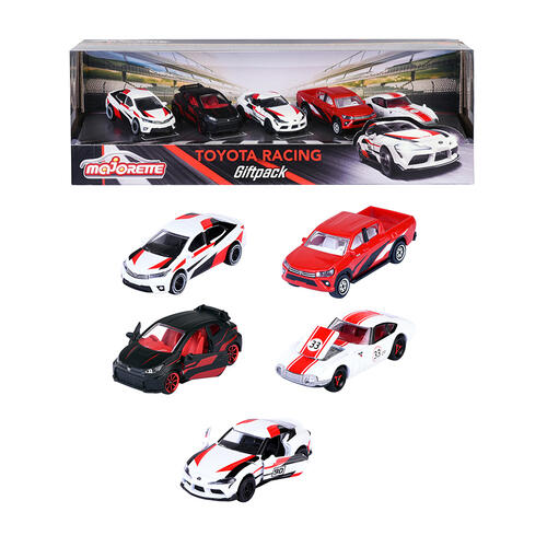 Majorette Toyota Racing 5 Pieces Giftpack
