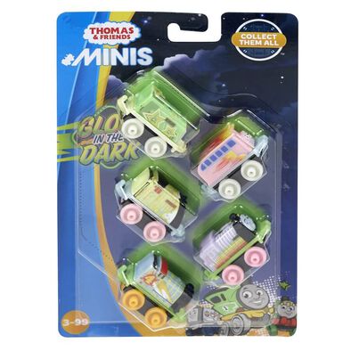 Thomas & Friends Neon Glow In The Dark Minis 5-Pack - Assorted