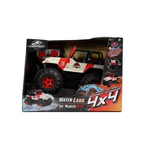Jada Jurassic Park Water and Land Jeep RC Car | Toys
