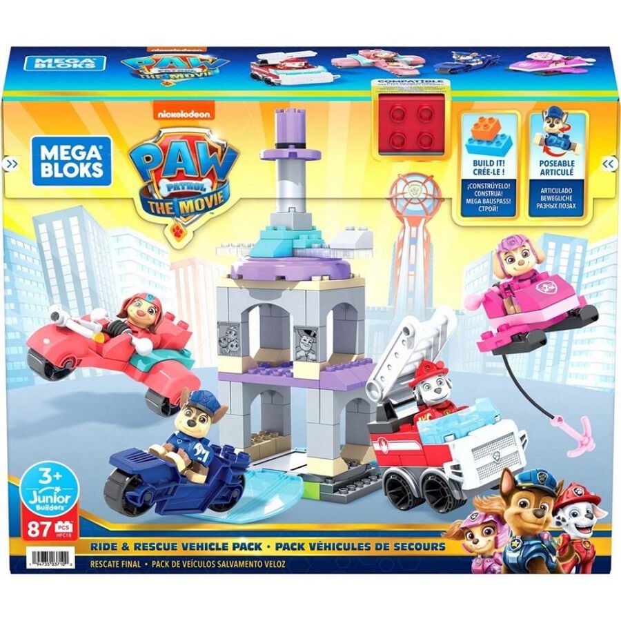Mega Bloks Paw Patrol Ride Rescue Vehicle Pack Toys R Us Brunei Official Website
