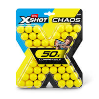X-Shot Chaos Series 1 Yellow Ball Refill (50 Pcs)