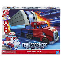 Transformers EarthSpark Optimus Prime Battle Trailer Playset
