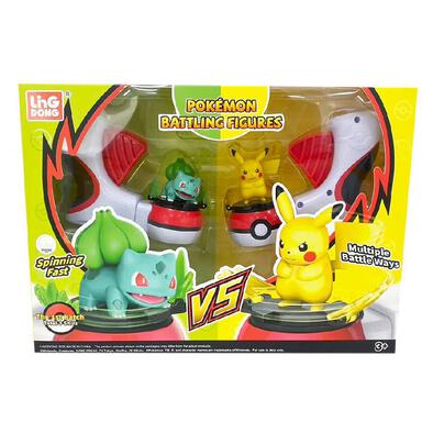 Pokemon Battling Figures Pikachu And Bulbasaur