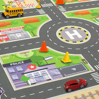 playpop Felt Playmat & Vehicle Set