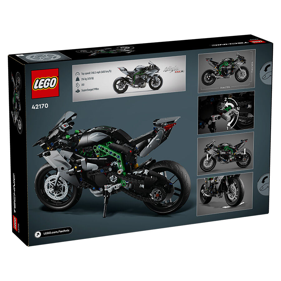 LEGO Technic Kawasaki Ninja H2R Motorcycle 42170 Toys R Us Brunei Official Website