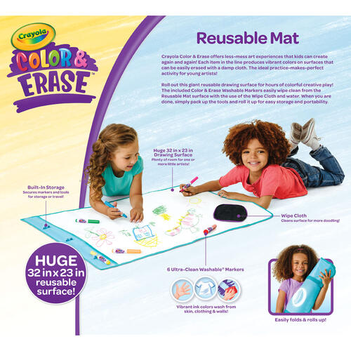 Crayola Young Kids Color & Erase Mat